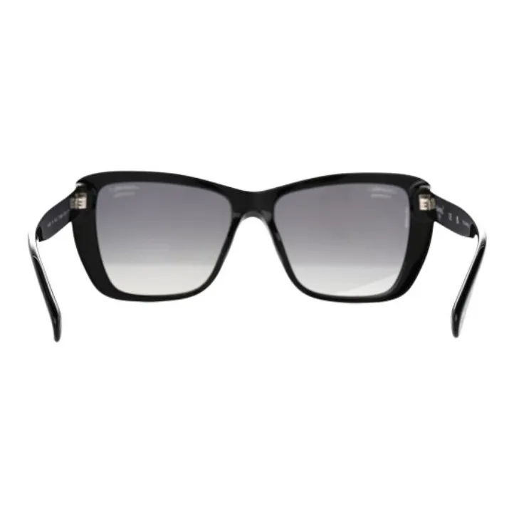 CHANEL Acetate Butterfly Sunglasses Unisex Black-3