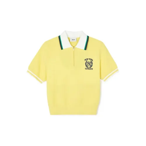 MLB New York Yankees Polo Shirts Women's Yellow