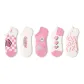 5 Pack (Pink Ankle Socks E Set)