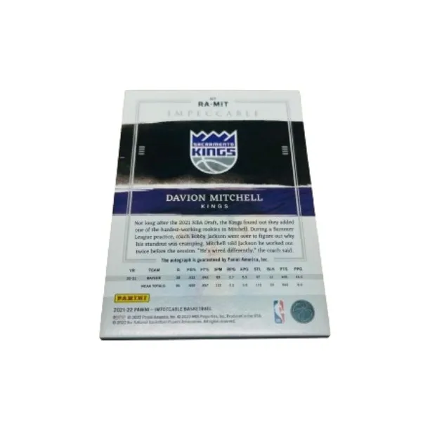PANINI Davion Mitchell Star Card Access Pass Sports Cards 9 Pcs-7