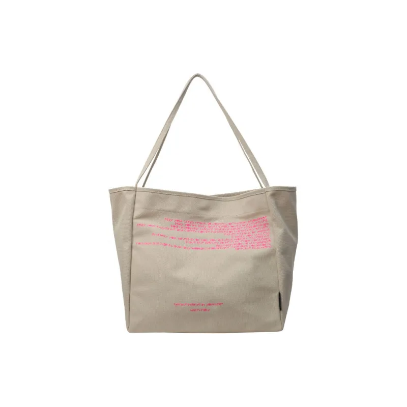 BALANG Canvas Canvas Bag Tote Tote Bag Commute Bag Shoulder Bag Regular Women's Ecru/Black/Khaki/Gray-9