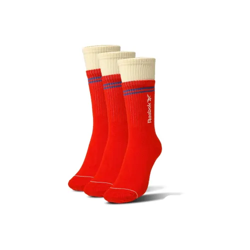 Reebok Basketball Socks Men's 3 Pack Red