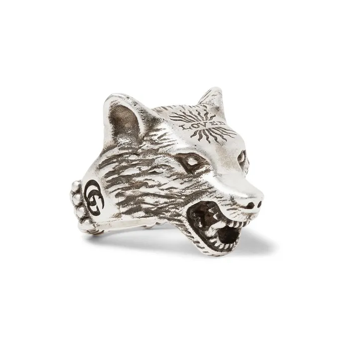 GUCCI 925 Sterling Silver Rings Men's Silver-2