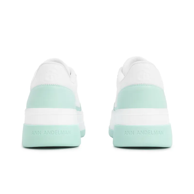 ANN ANDELMAN Arcade Blanc Height Increasing Low Top Skateboard Shoes Women's-8
