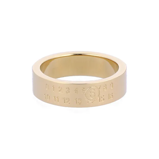 MM6 Maison Margiela Numeric Logo Ring-0