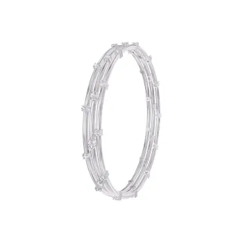 Swarovski Rhodium Plated Bangles Women's