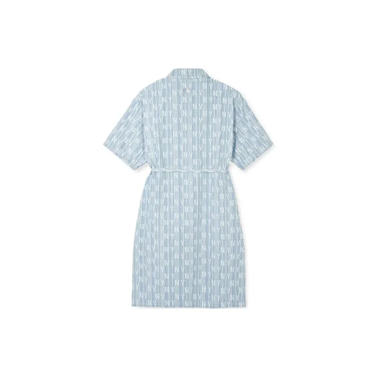 MLB Short Sleeved Dresses Women's Light Blue-1