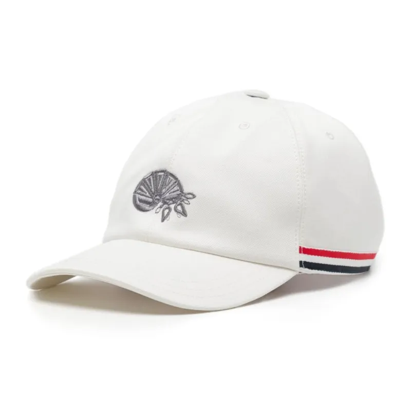THOM BROWNE· Cotton, Polyester Baseball Caps Men's White-0