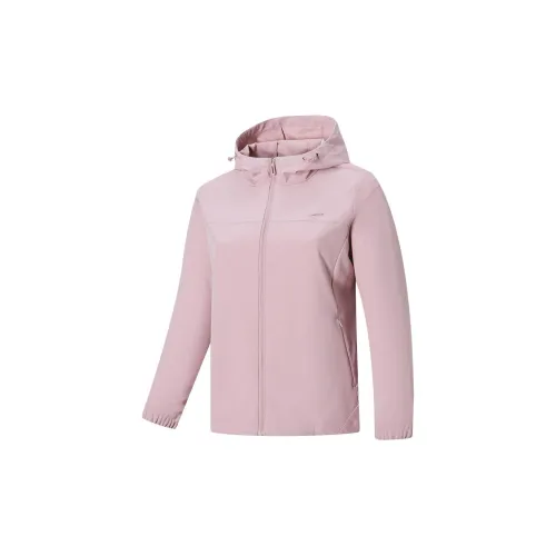 Erke Sports Collection Trench Coats Women's Fragrant Pink