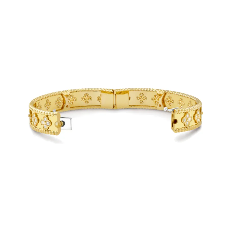 Van Cleef & Arpels 18K Gold, Diamond Bangles Women's Gold-1