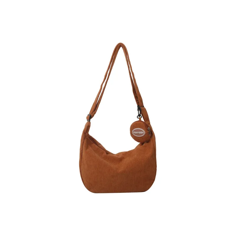 Barang Bear Corduroy Crossbody Bag Shoulder Bag Regular Unisex Multicolor-4