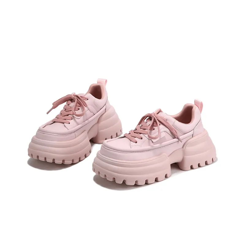 SELAIYA Anti Slip Wear Resistant Low Top Chunky Sneakers Women's-2