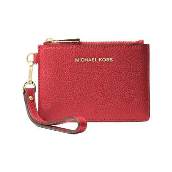 MICHAEL KORS Mercer Leather Coin Purses Wallets Small Size Women's Patent Red