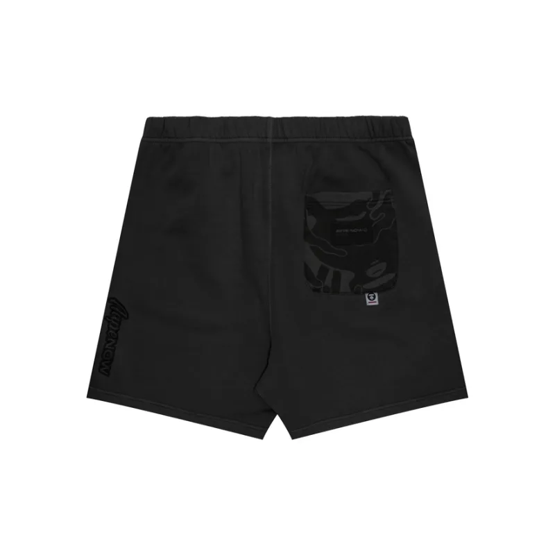 Aape Logo embroidered Cotton Track Shorts-3