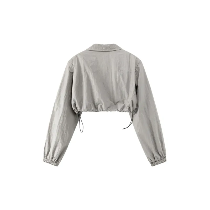 CHUU Cropped Coats Women's Gray-1