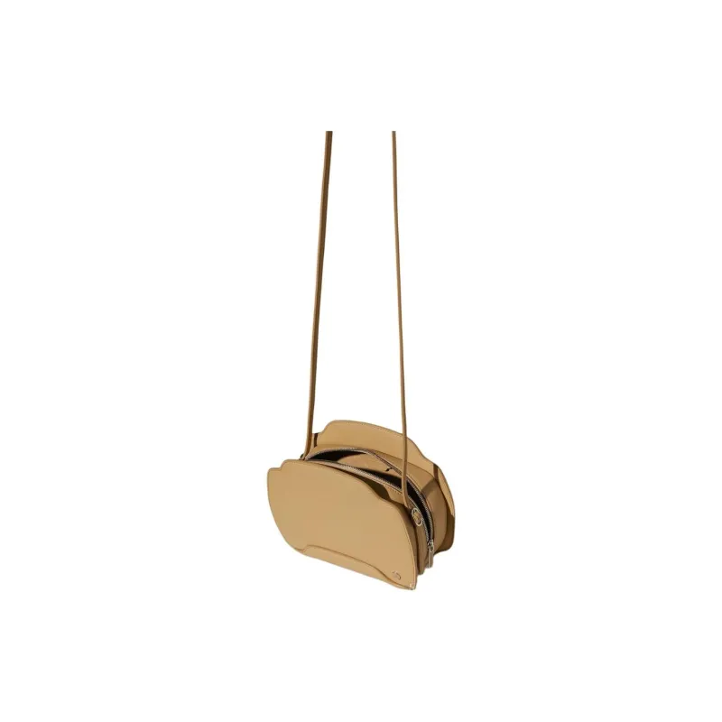 Loro Piana Sesia Calfskin Shoulder Bag Crossbody Bag Women's Light Brown-0
