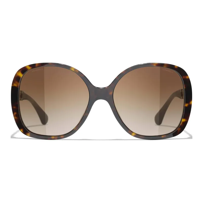 CHANEL Square Sunglasses Women's Tortoiseshell-3