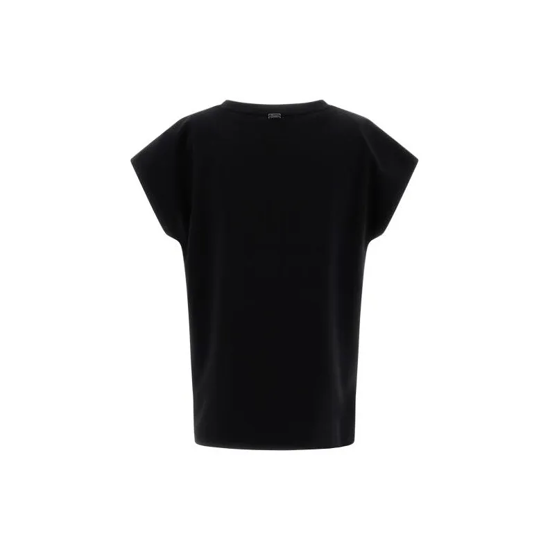 HERNO Logo Embellished Crewneck T Shirt-1