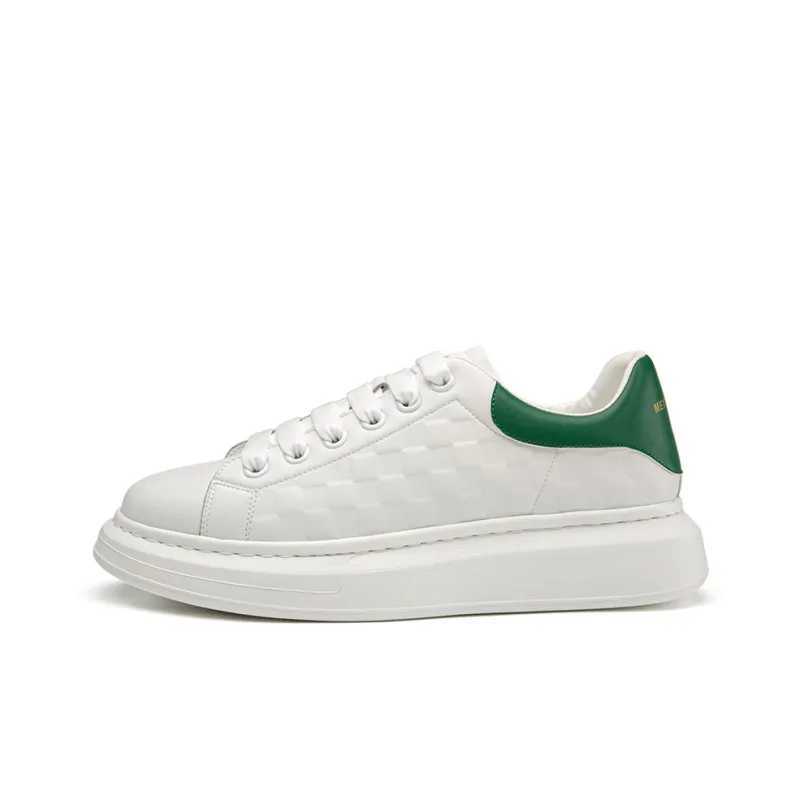 MEXICAN Anti Slip Wear Resistant Skateboard Shoes Men's White-0