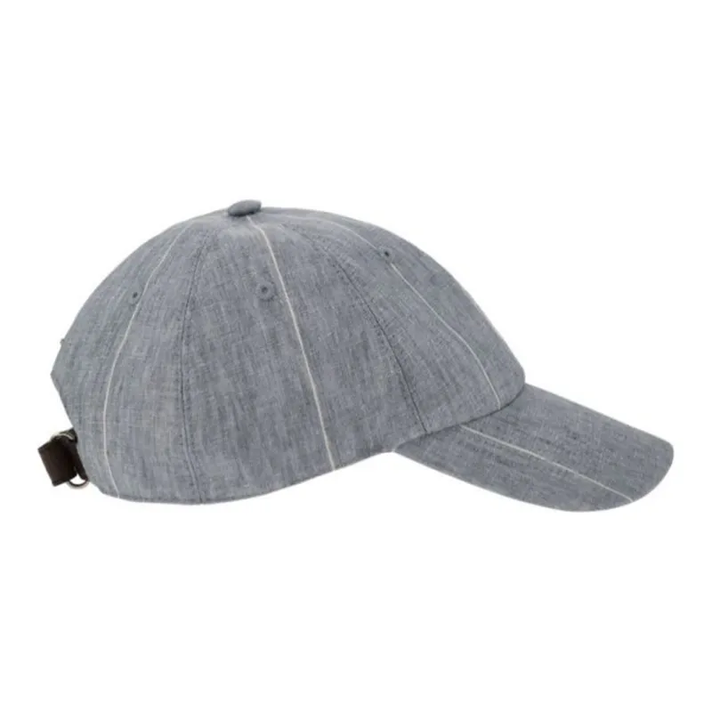 Brunello Cucinelli Linen Baseball Caps Kids' Gray-1