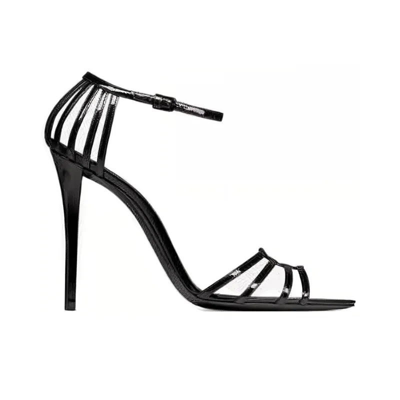 SAINT LAURENT Milena 110mm Leather Sandals-1