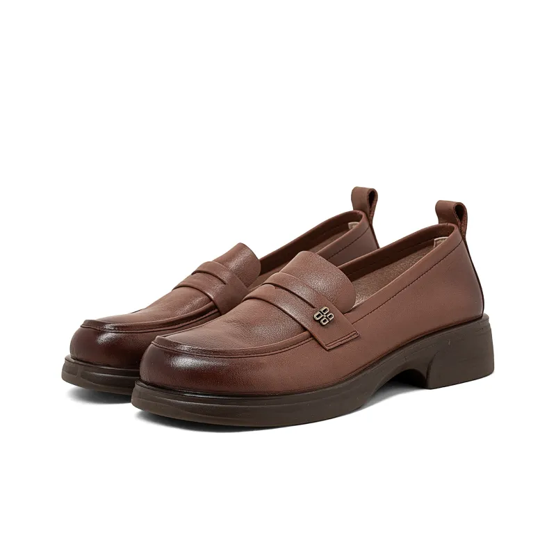 COMELY Loafers Women's Black/Light Brown/Ecru-6