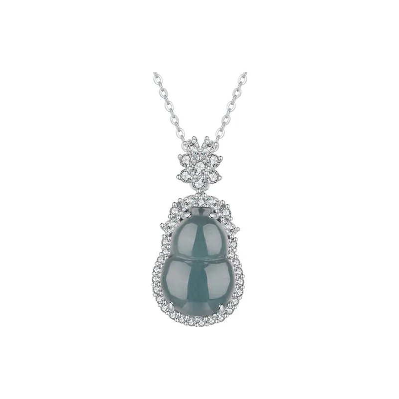 Emerald Dynasty Glutinous Jade Jadeite Necklaces Women's-0