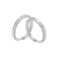 Heartbeat Couple Rings, Silver