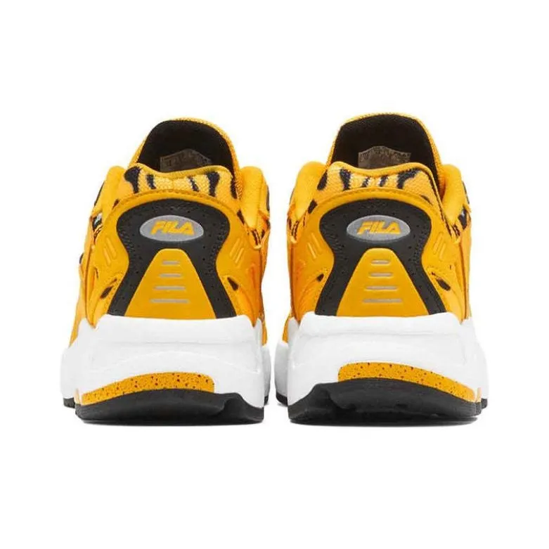 FILA Durable Breathable Low Top Running Shoes Men's Yellow-3