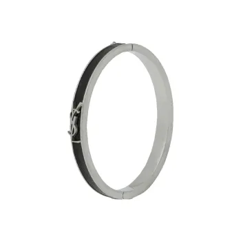 SAINT LAURENT Ysl Logo plaque Enamel Bracelet
