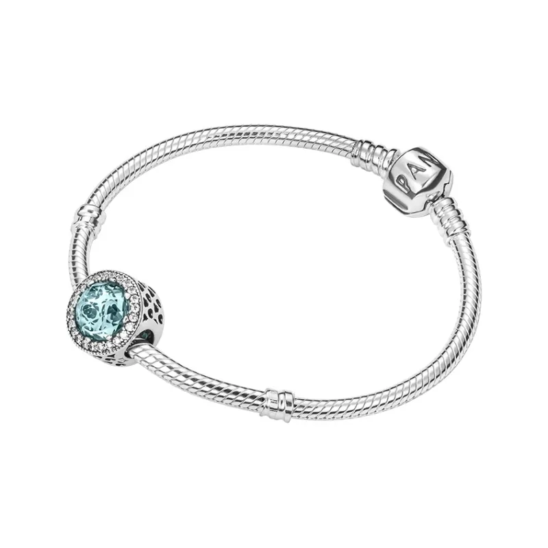 Pandora 925 Sterling Silver Bangle Set Women's Silver-1