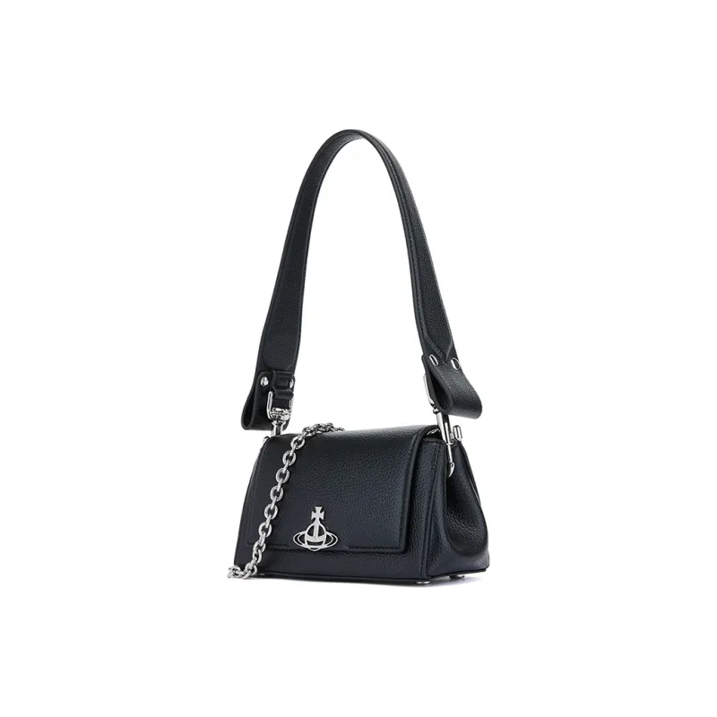 Vivienne Westwood HAZEL Recycled Polyurethane Portable Crossbody Bag, Shoulder Bag Women's Black-2