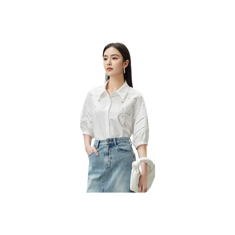 SENTUBILA Shirts Women's White-1