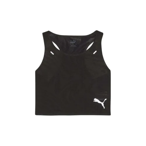 PUMA Sleeveless Sports Shirts Women's Black