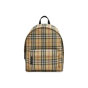 Burberry Fabric Backpack Men's Yellow & Multicolor