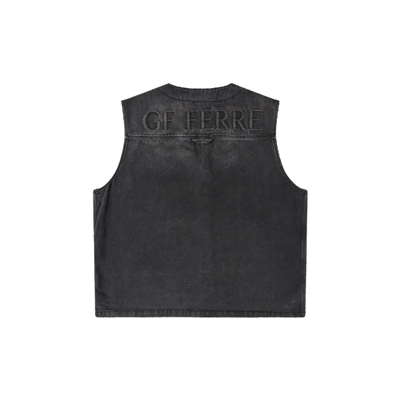 GF Ferré Vest Unisex Black Gray-1