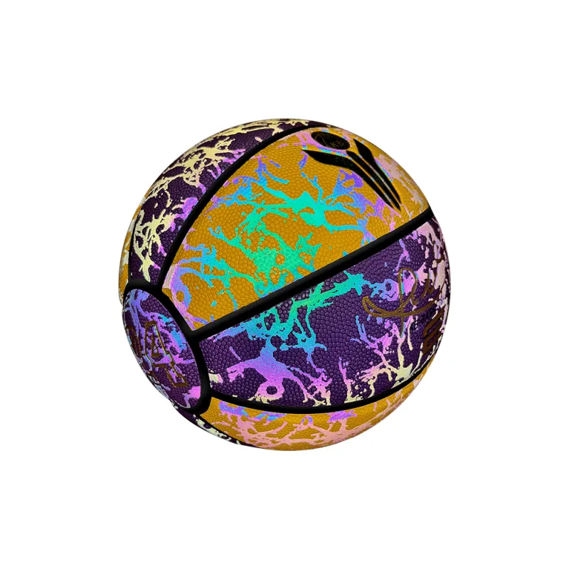 WADE PU Basketball Yellow Purple Size 7 Reflective Unisex-2