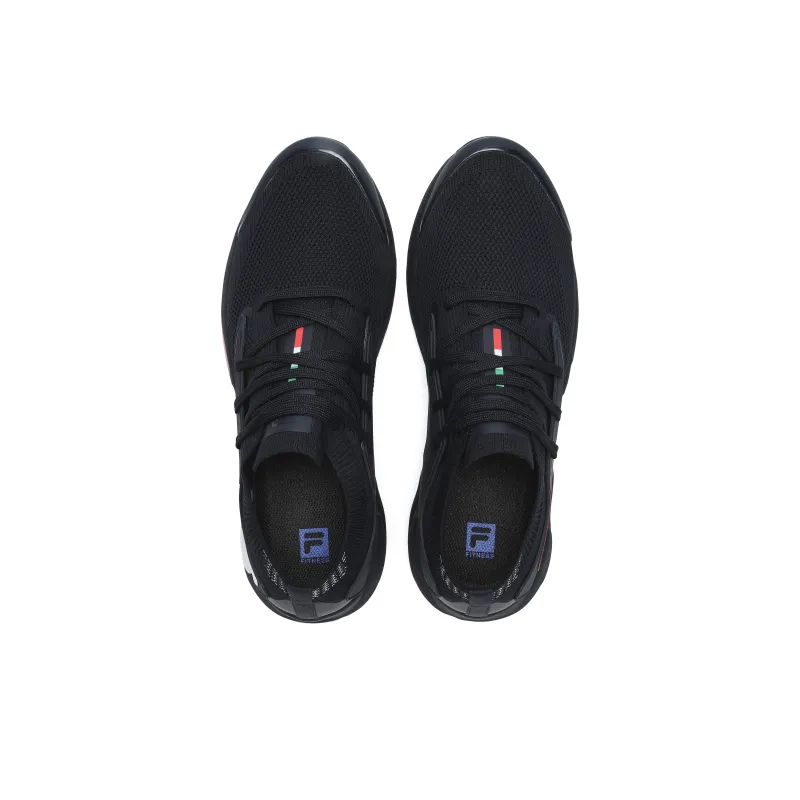 FILA Cushioning Anti Slip Wear Resistant Breathable Lightweight Rebound Low Top Casual Shoes Men's Legend Blue-4