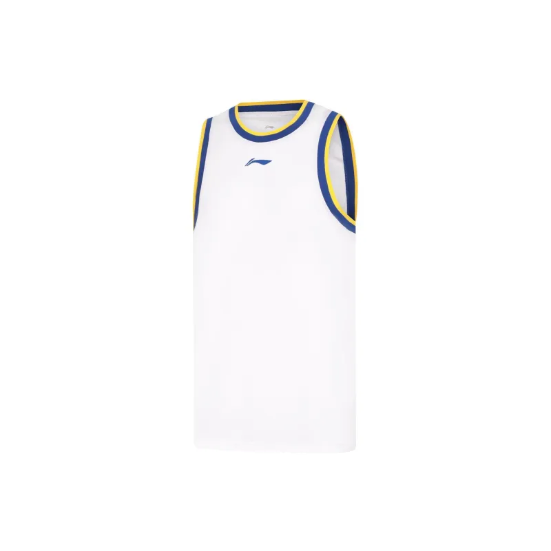 LiNing CBA Collection Basketball Suit Men's Standard White-2