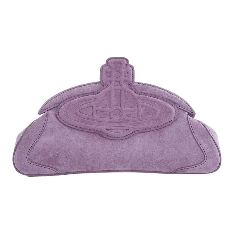 Vivienne Westwood Suede Clutch Women's Lilac-2
