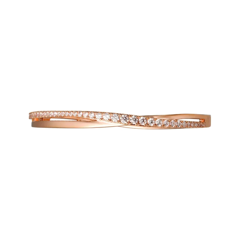 Swarovski Rose Gold-Tone Plated Bangles Women's Rose Gold-1