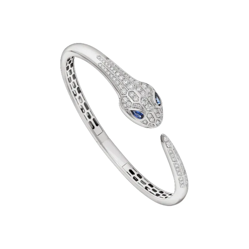 BVLGARI Karat Gold Bangles Women's Blue-0