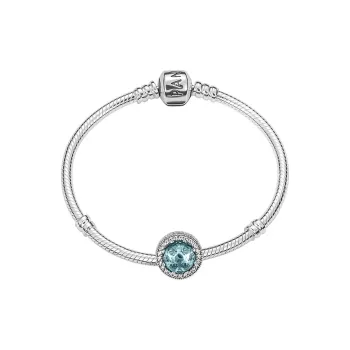 Pandora 925 Sterling Silver Bangle Set Women's Silver