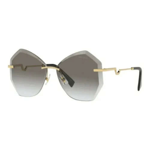 miu ballerina miu ballerina Irregular Shape Sunglasses Women's Gold