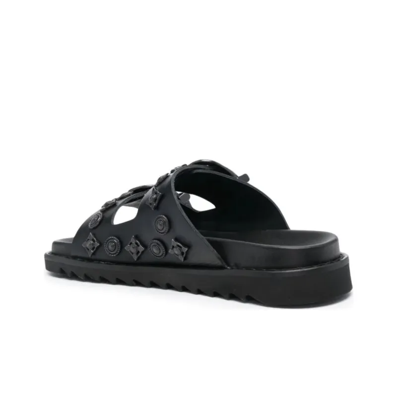 Toga Pulla Stud-embellished Leather Slides-3