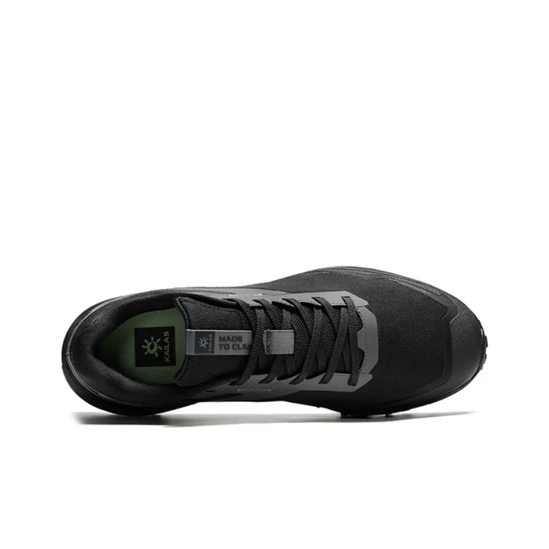 KAILAS Light Beige Low Top Hiking Shoes Men's Ink Black-2
