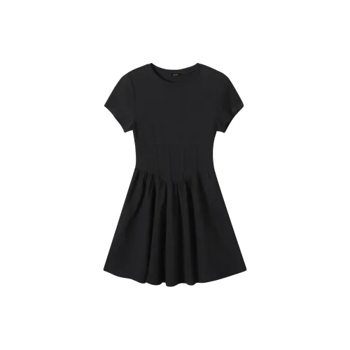 Pa33word Short Sleeved Dress Women's Black