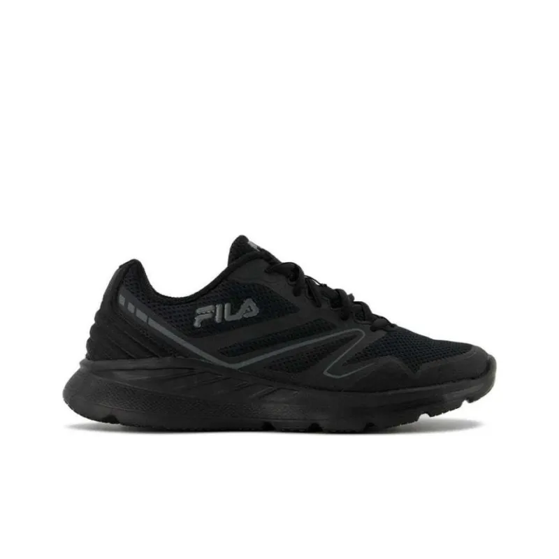 FILA Abrasion Resistant Breathable Low Top Running Shoes Men's Black-1