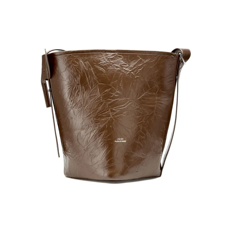 JOSINY PU Bucket Bag, Shoulder Bag Women's Black/Brown/Ecru-4