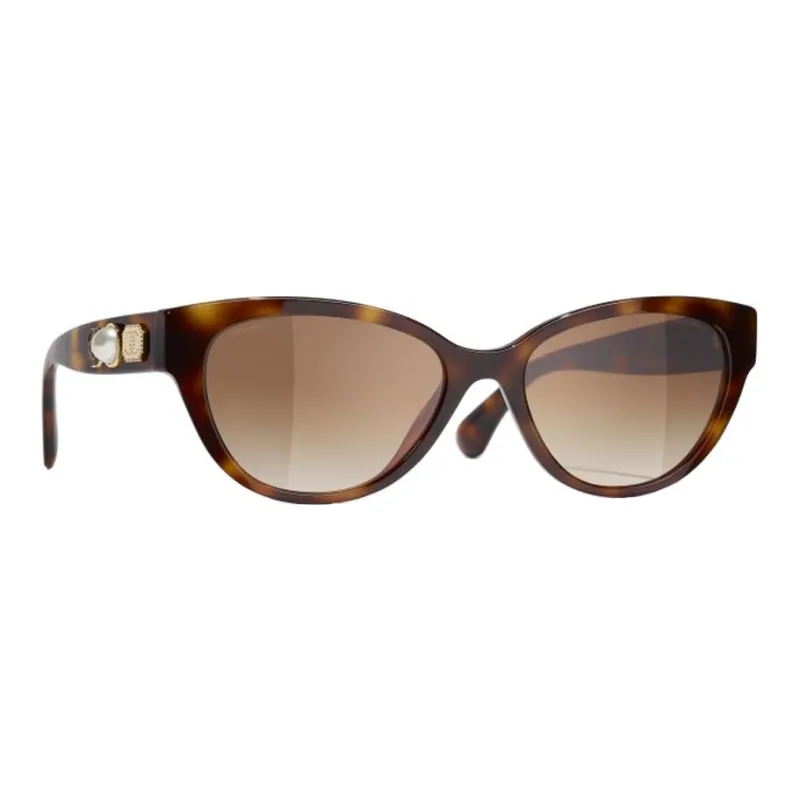 CHANEL Acetate Butterfly Sunglasses Unisex Tortoiseshell-1